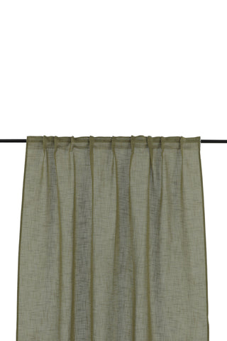 Venture Home Kaya Gardin Polyester/falsk linne - Grön - 140*290 - Multiband