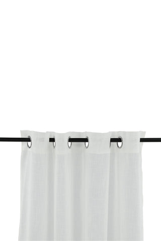 Venture Home Kaya Gardin Polyester/falsk linne - Vit - 140*240 - Öljet