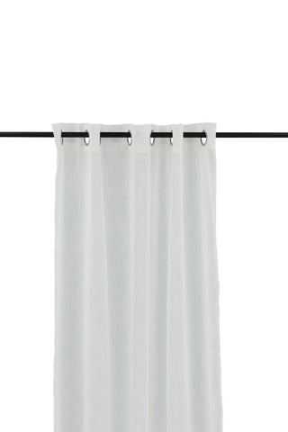 Venture Home Kaya Gardin Polyester/fake linne - Vit - 140*290 - Öljet
