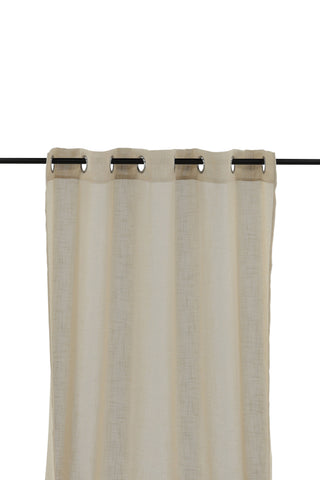 Venture Home Kaya Gardin Polyester/falsk linne - Beige - 140*290 - Öljet