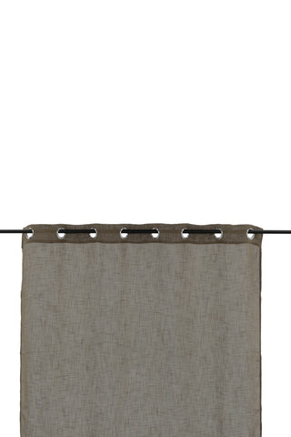 Venture Home Kaya Gardin Polyester/falsk linne - Brun - 140*290 - Öljet