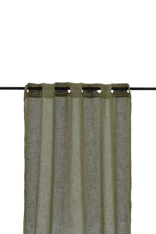 Venture Home Kaya Gardin Polyester/fake linne - Grön - 140*290 - Öljet