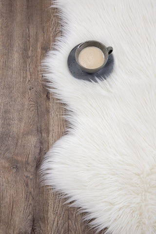 Venture Home Katy Sheepskin Polyester/fake mocka/Akryl - Vit - 60*90
