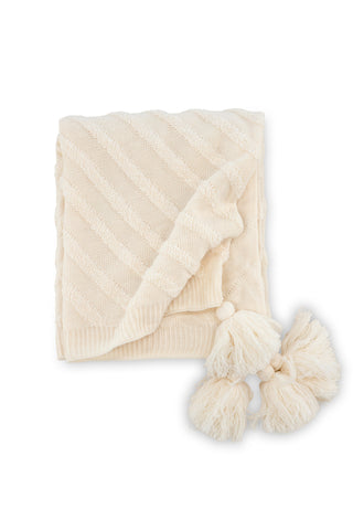 Venture Home Katlyn Throw Acrylic - Vit / - 130*170