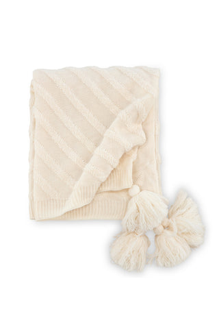 Venture Home Katlyn Throw Acrylic - Vit / - 130*170