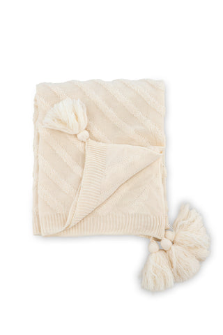 Venture Home Katlyn Throw Acrylic - Vit / - 130*170