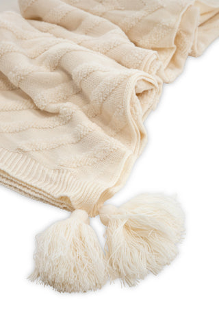 Venture Home Katlyn Throw Acrylic - Vit / - 130*170