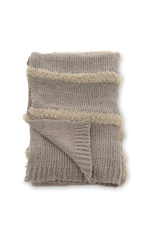 Venture Home Katleen Throw Polyester/chenille/fuktpäls - Grå / - 130*170