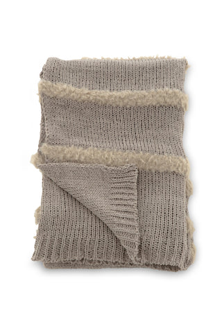 Venture Home Katleen Throw Polyester/chenille/fuktpäls - Grå / - 130*170