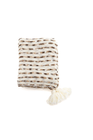 Venture Home Unny Throw Akryl - Vit / Brun - 170*130