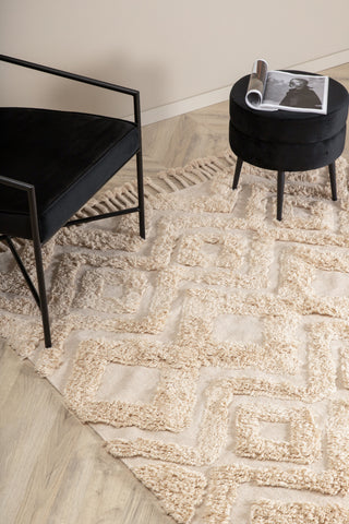 Hilma Cotton - 200*300- -Rektangulär-Offwhite