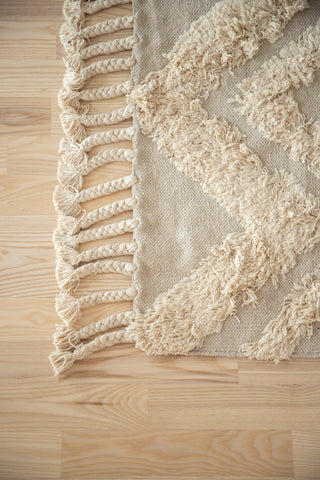 Hilma Cotton - 80*250- -Rektangulär-Offwhite