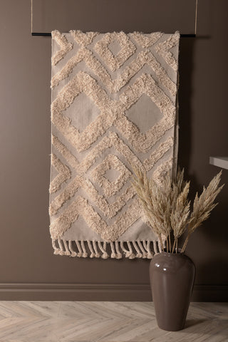 Hilma Cotton - 80*250- -Rektangulär-Offwhite