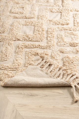 Hilma Bomull - 160*230- -Rektangulär-Offwhite