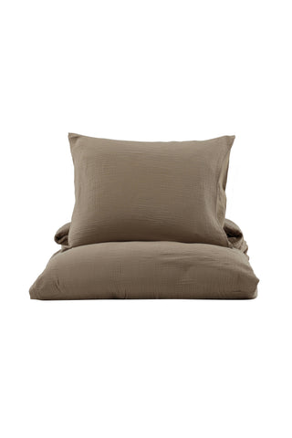 Venture Home MilaBedSetCottongauze-Brun-150*200