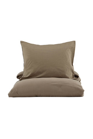 Venture Home MilaBedSetCottongauze-Brun-150*200