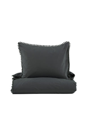Venture Home Livia Bäddset Bomullssatäng - Antracit / Dekor Samma som total färg - 150*200