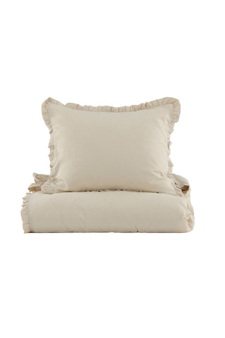 Venture Home Lias Bäddset Bomull/linne - Beige - 150*200