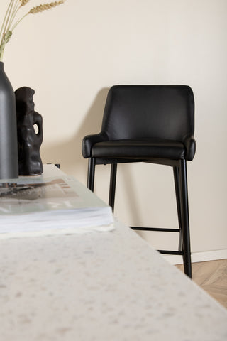 Plaza Barstol 2-pack - Svart / Svart PU
