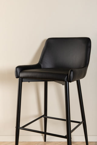 Plaza Barstol 2-pack - Svart / Svart PU