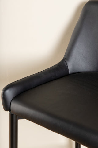 Plaza Barstol 2-pack - Svart / Svart PU