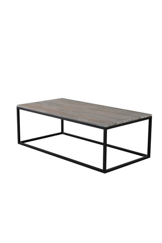 Jepara Soffbord - Svart / Grå Teak - 120*60*H44