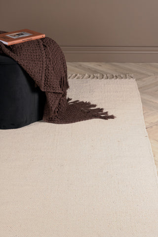 Panipat Bomullsblandning Matta - 170*240 - Beige