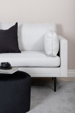 Bom Soffa - Svart / Ljus Beige Tyg