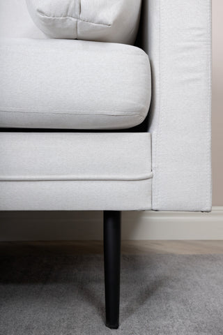 Bom Soffa - Svart / Ljus Beige Tyg