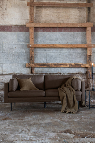 Bomsoffa - Svart / Brun Mikrofiber