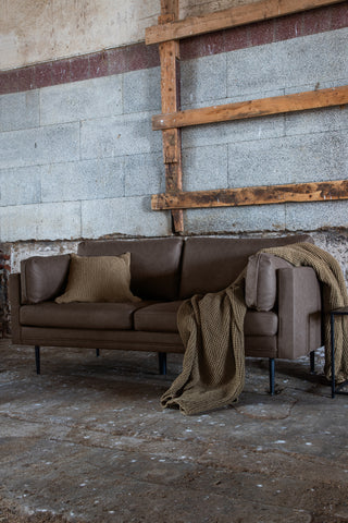 Bomsoffa - Svart / Brun Mikrofiber
