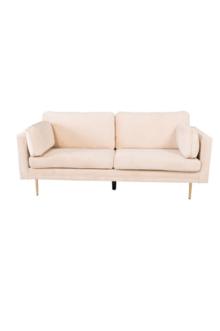 Boom - 3-sits soffa Sammet - Creme
