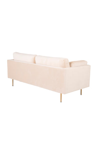 Boom - 3-sits soffa Sammet - Creme