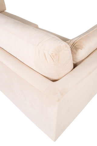 Boom - 3-sits soffa Sammet - Creme
