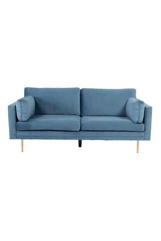 Boom - 3-sits soffa Sammet - Blå