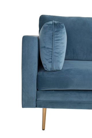 Boom - 3-sits soffa Sammet - Blå