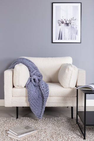 Boom Single Chair - Teddy Tyg Vit