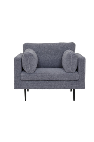 Boom Single Chair - Teddy Tyg Mörkgrå