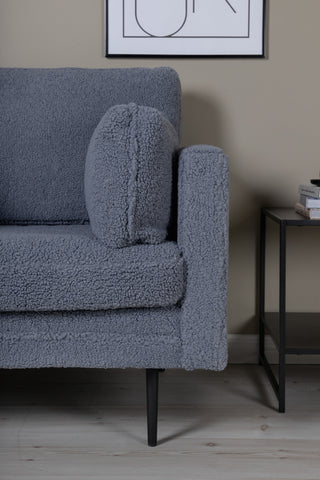 Boom Single Chair - Teddy Tyg Mörkgrå
