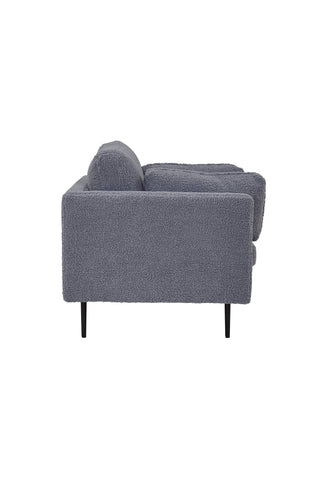 Boom Single Chair - Teddy Tyg Mörkgrå