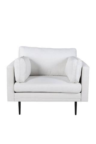 Boom Enkelsoffa - Svart / Ljus Beige Tyg