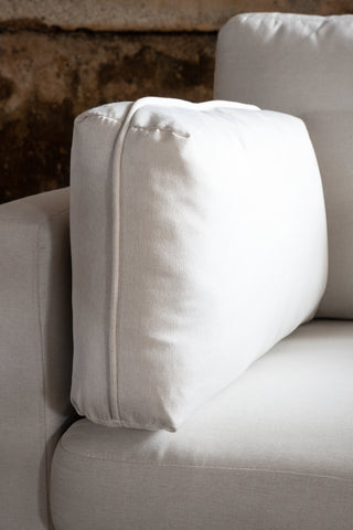 Boom Enkelsoffa - Svart / Ljus Beige Tyg