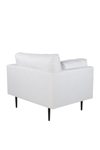 Boom Enkelsoffa - Svart / Ljus Beige Tyg