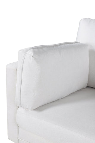 Boom Enkelsoffa - Svart / Ljus Beige Tyg