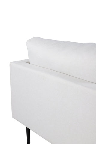 Boom Enkelsoffa - Svart / Ljus Beige Tyg