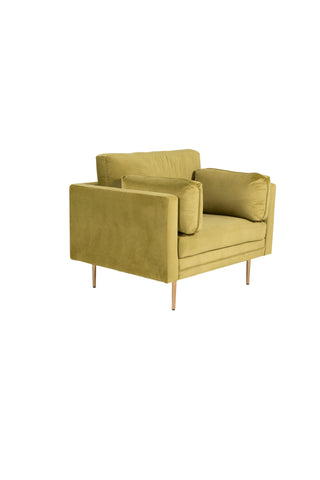 Bom - Single Chair Velvet - Spring Green
