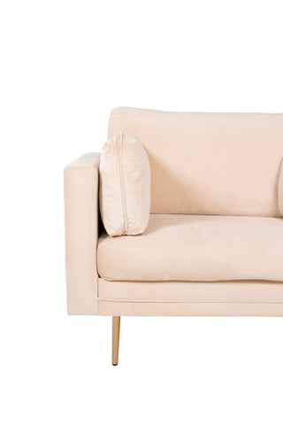 Bom - Single Chair Velvet - Creme