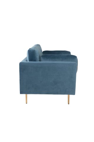 Bom - Single Chair Velvet - Blå