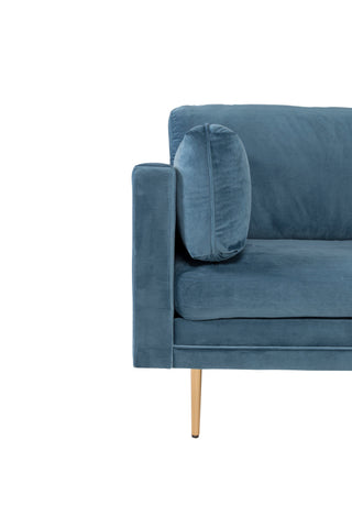 Bom - Single Chair Velvet - Blå