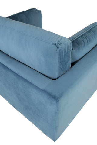 Bom - Single Chair Velvet - Blå